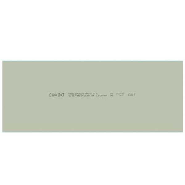 Гипсокартон КНАУФ 2500х1200х12.5 мм влагостойкий — изображение 3