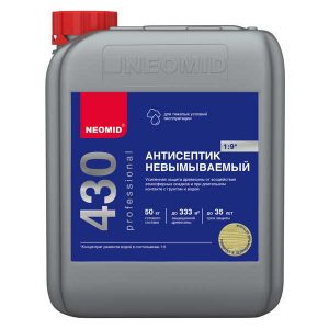 Антисептик Neomid 430 Еco невымываемый для дерева биозащитный концентрат 1:9 5 кг