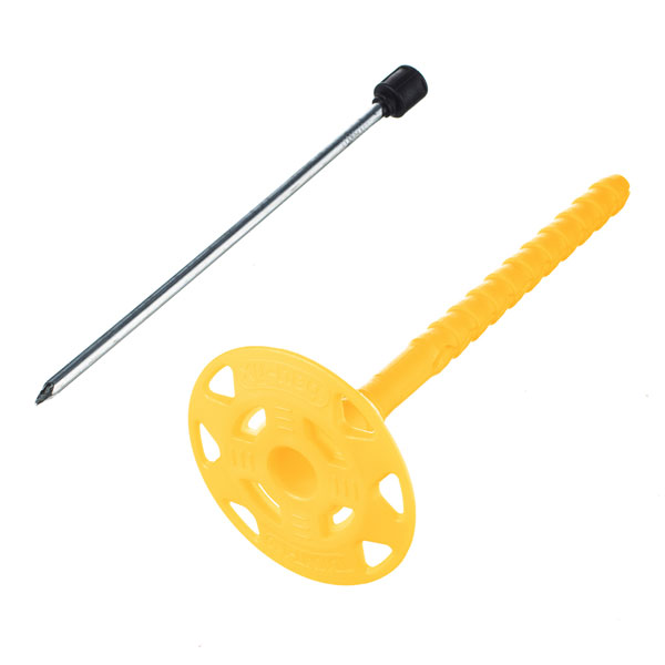 Дюбель для теплоизоляции 10х160 мм металлический гвоздь с термоголовкой 250 шт