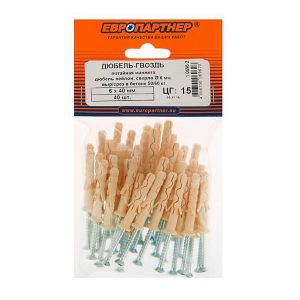 Дюбель-гвоздь с потайной головкой PDG UK 6/40 150 шт