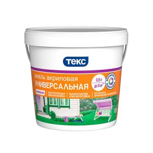 Эмаль Текс Универсал акриловая глянцевая 0.9 л