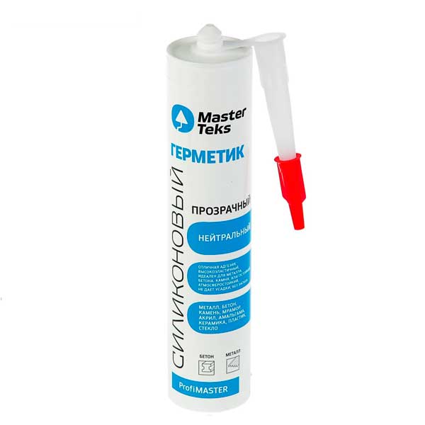 Герметик силиконовый нейтральный MasterTeks PM прозрачный 290 мл