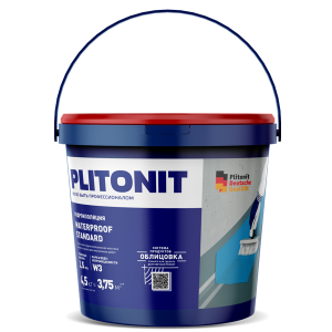 Гидроизоляция полимерная Plitonit WaterProof Standard 4.5 кг