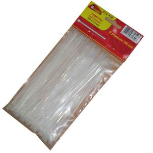 Стяжка нейлоновая Hobbi 300х3.6 мм белая 100 шт