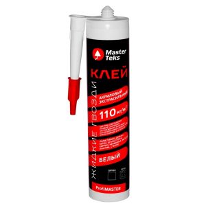 Жидкие гвозди MasterTeks ProfiMaster Акриловый экстрасильный белый 469 г