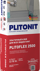 Клей для керамогранита Плитонит PLITOFLEX 2500 25 кг