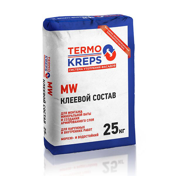 Клей для минеральной ваты Крепс MW 25 кг