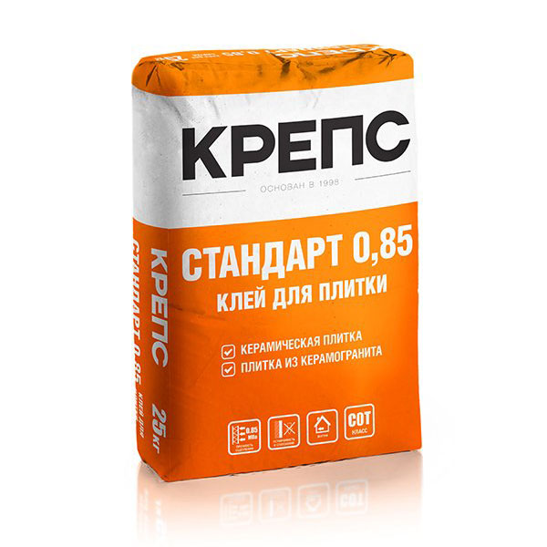 Клей для плитки Крепс Стандарт 25 кг
