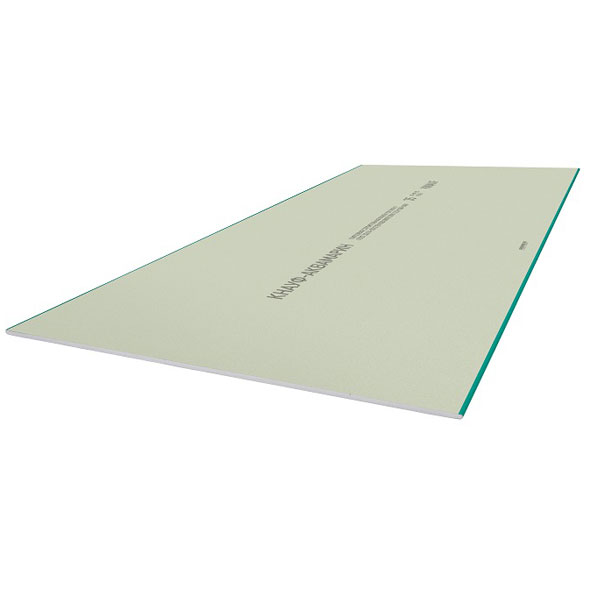 Гипсокартон КНАУФ-Аквамарин 2500х1200х12.5 мм повышенной влагостойкости — изображение 2