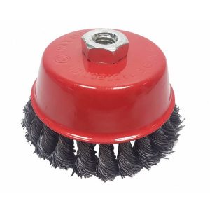 Кордщетка-чашка для шлифовальной машины крученая проволока 0.5 мм 65 мм