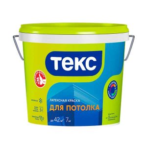 Краска в/д для потолка Текс Универсал белая 7 кг