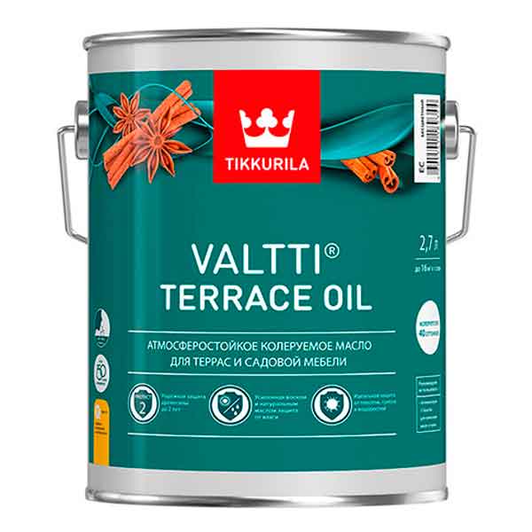 Масло Tikkurila Valtti Terrace Oil для террас основа EC 2.7 л
