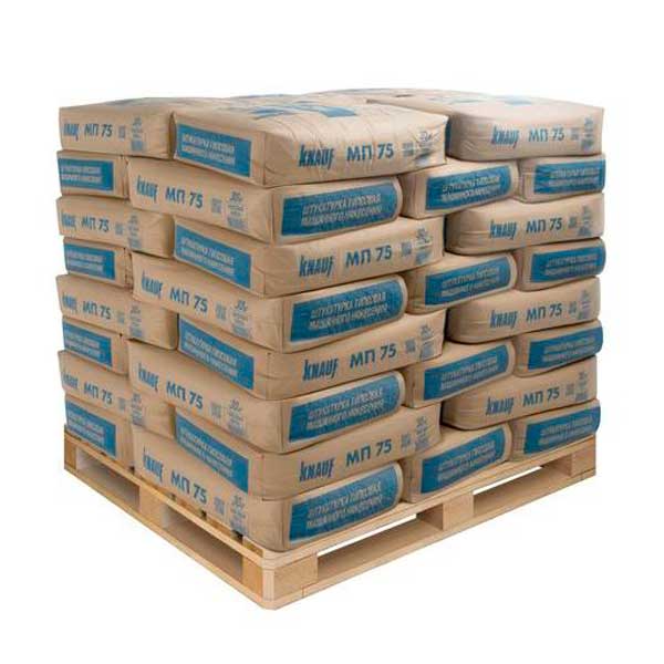 Штукатурка гипсовая КНАУФ-МП 75 машинного нанесения 30 кг — изображение 3