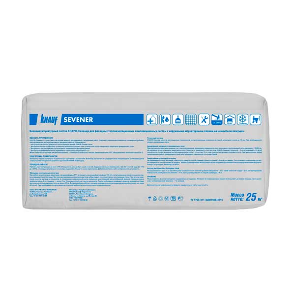 Клей для теплоизоляции КНАУФ-Севенер 25 кг — изображение 4