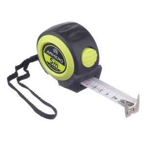 Рулетка Armero 5 м х 25 мм автостоп с двумя фиксаторами