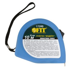Рулетка FIT Модерн 10 м х 25 мм двойной стопор