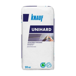 Шпаклевка гипсовая КНАУФ-Унихард высокопрочная безусадочная 20 кг