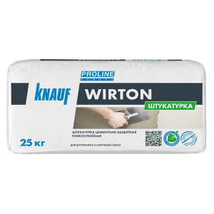 Штукатурка цементная КНАУФ-Виртон фасадная 25 кг