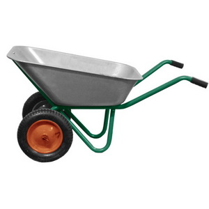 Тачка садово-строительная двухколесная 110 л 240 кг