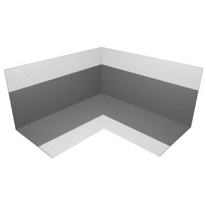 Угол гидроизоляционный внутренний Plitonit ГидроЛента 90° 140х140 мм