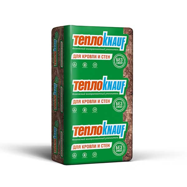 Утеплитель ТеплоКНАУФ для кровли и стен 50х610х1230 мм 12 кв.м