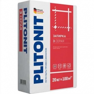Затирка Плитонит серая 20 кг